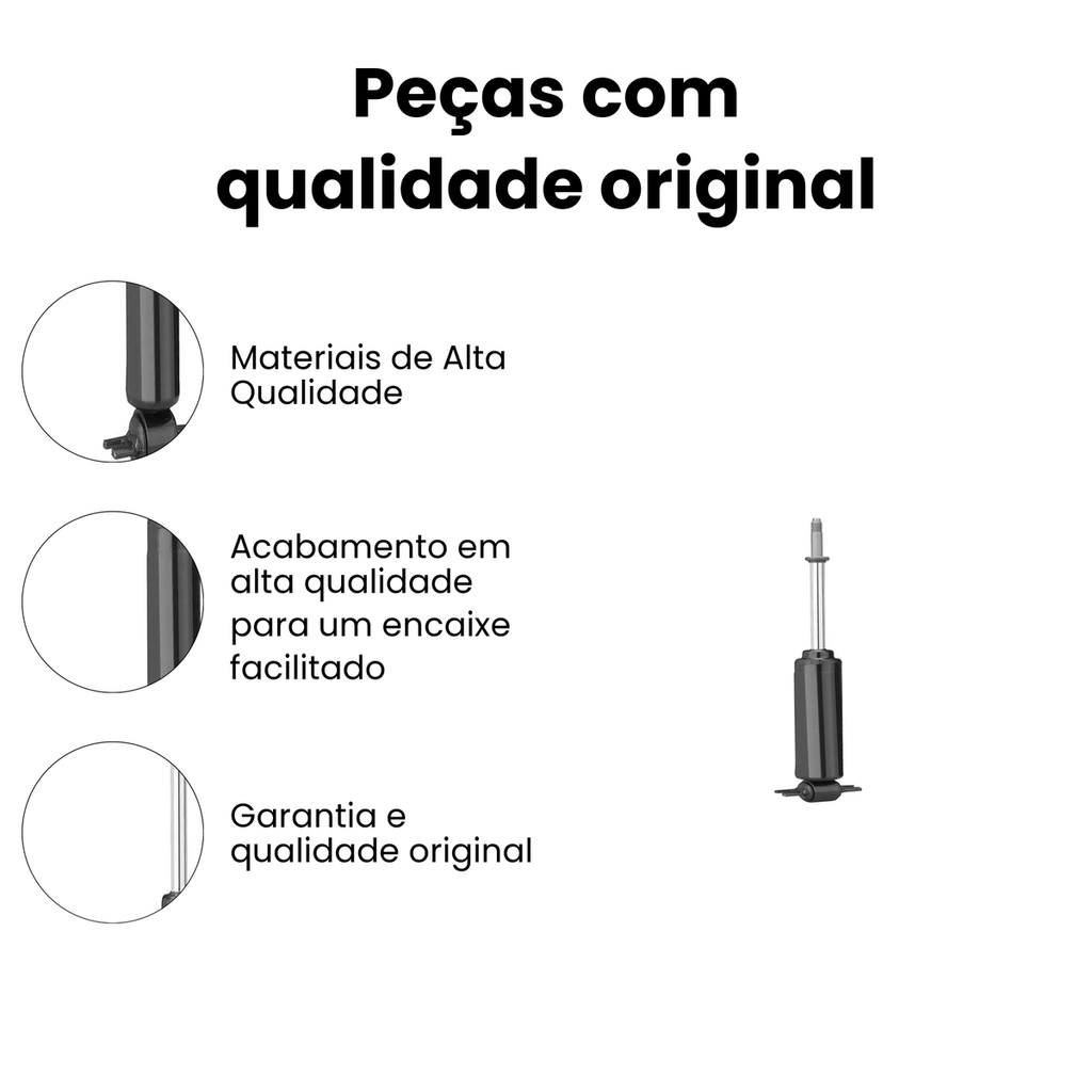 AMORTECEDOR DIANTEIRO DIREITO E ESQUERDO CHEVROLET AC-25013 - Imagem 3