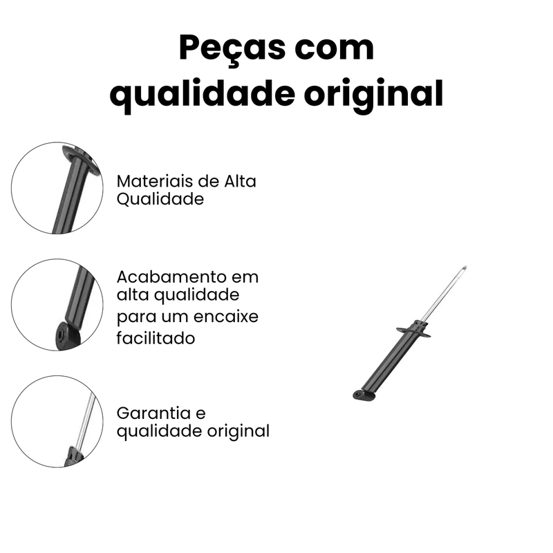 Amortecedor Traseiro Gol Gol Furgão Parati 1995-2000 - Imagem 3
