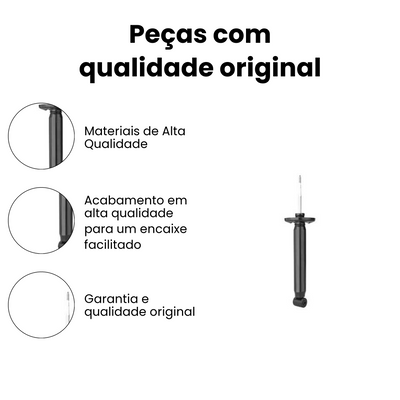 Amortecedor Traseiro Volkswagen Golf GL GLX GTI 1994-1999 - Imagem 3