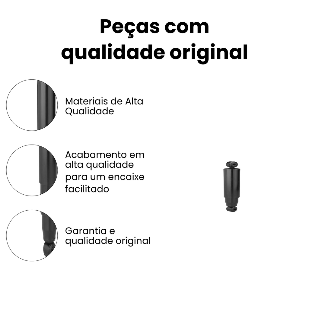 AMORTECEDOR DE SUSPENSÃO DIANTEIRO DIREITO / ESQUERDO MERCEDES BENZ AC-36017 - Imagem 3