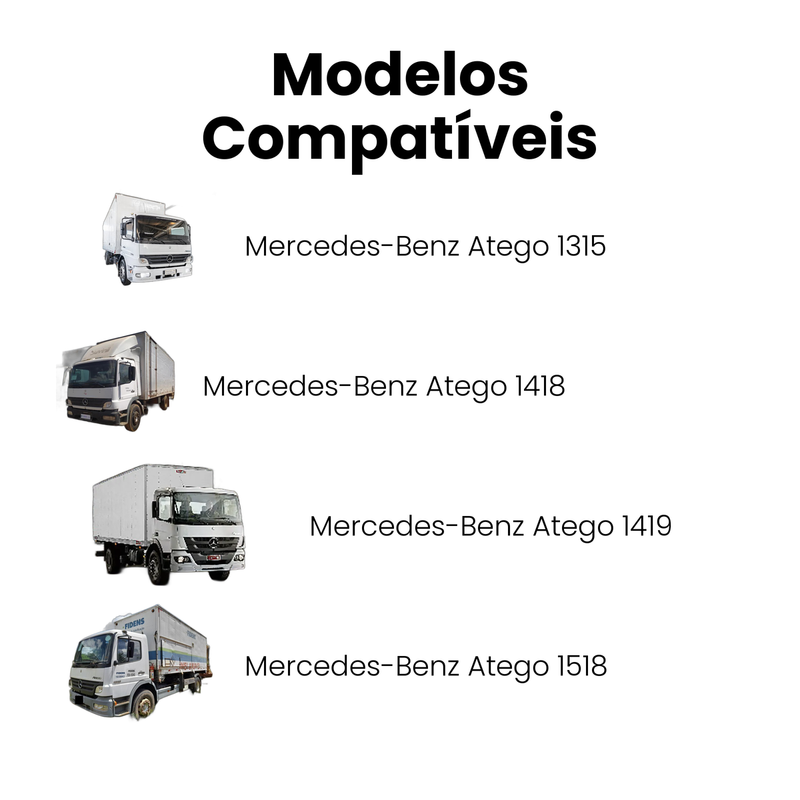 Amortecedor de Cabine Dianteiro Atego 1315 1418 1998-2013 - Imagem 4