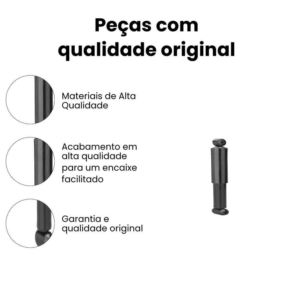 Amort Suspensão Ford Fiesta Ka Courier Ranger VW Gol Parati - Imagem 3