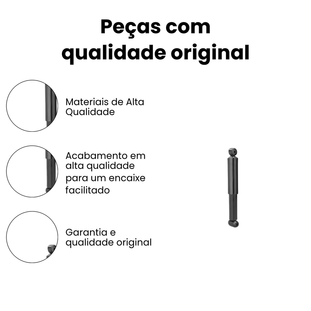 AMORTECEDOR DE SUSPENSÃO TRASEIRO DIREITO / ESQUERDO MERCEDES BENZ AC-45008 - Imagem 3