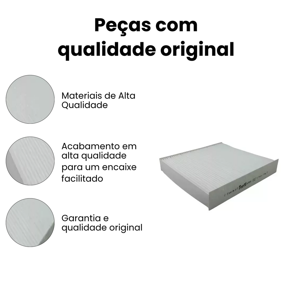 FILTRO DE CABINE RENAULT | CASE | NISSAN ACP559 - Imagem 3