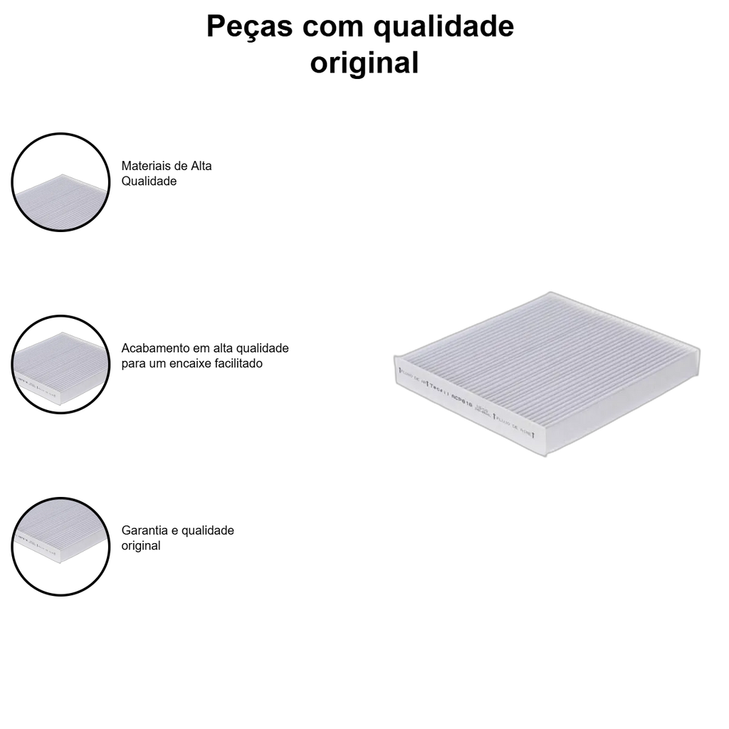 Filtro Cabine Tecfil Mitsubishi Lancer 2.0 - Imagem 3