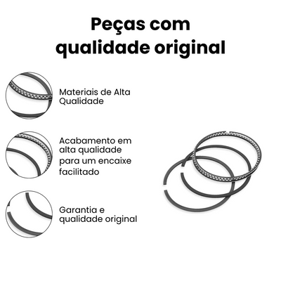 Anel Segmento CG 160 NXR Bros Cargo Fan Titan 0.50 - Imagem 3