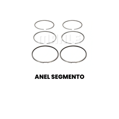 Anel Segmento Honda CG 160 NXR 160 Titan Fan Bros Cargo 0.25 - Imagem 2