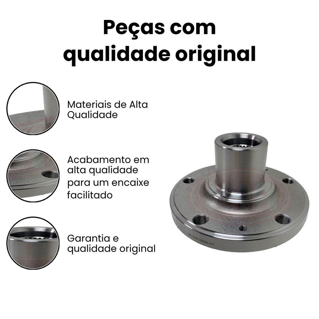 Cubo de Roda Dianteiro 407 (Dir/Esq) - IMA - AL-235 - Imagem 3