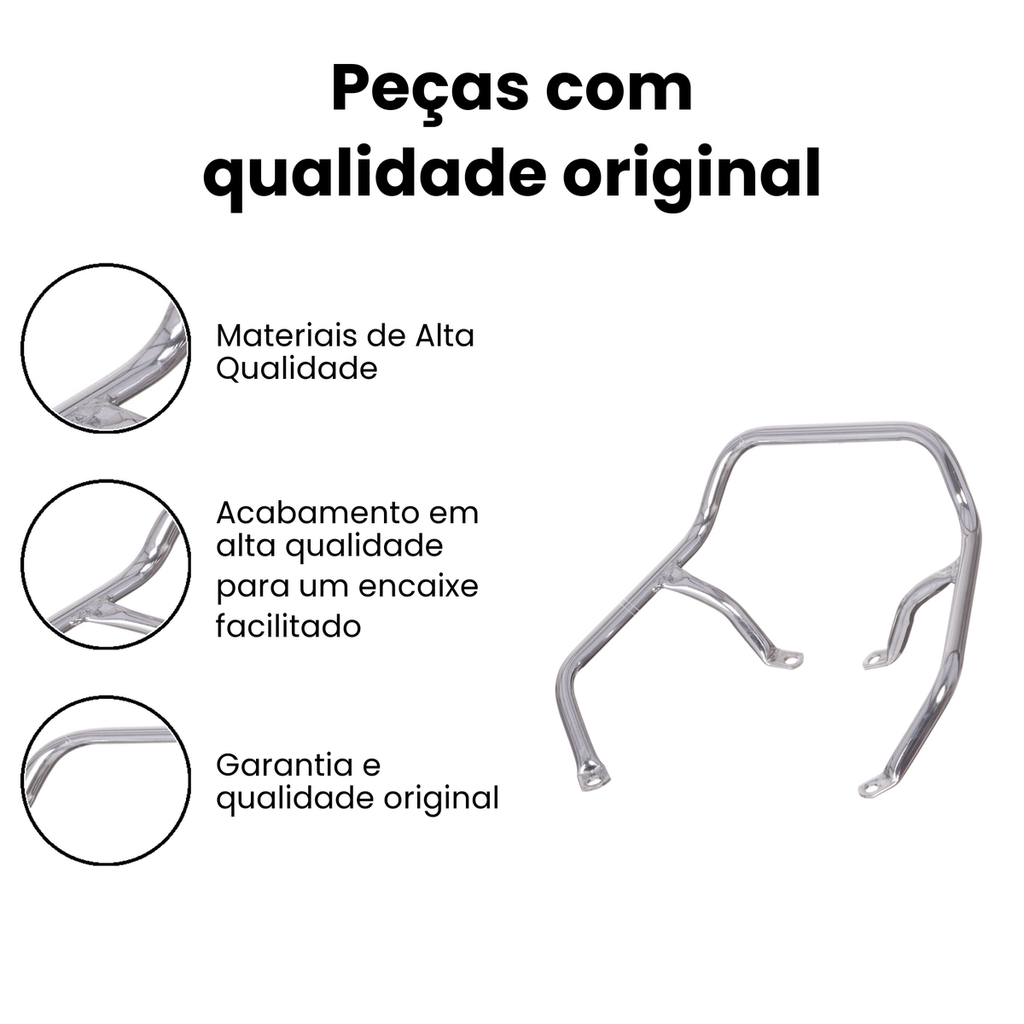 Alça Traseira Cromada Pro Tork CG CG - Imagem 3