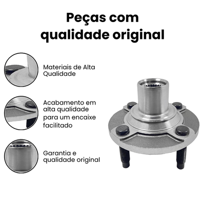 Cubo Roda Dianteiro s/ Rolamento Onix e Spin - Imagem 3