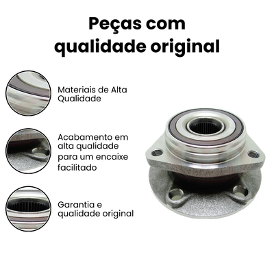 Cubo de Roda Dianteiro com ABS IMA - Jetta TT - Imagem 3