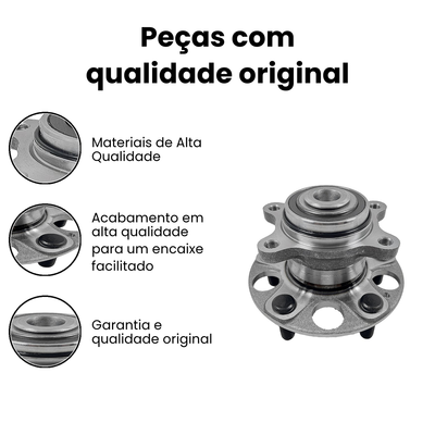 Cubo de Roda Traseiro c/ Rolamento - Civic - Imagem 3