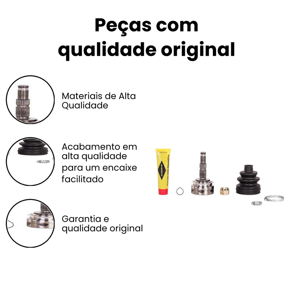 Junta Homocinética Fixa Diant. Dir/Esq Corsa Classic - Imagem 3