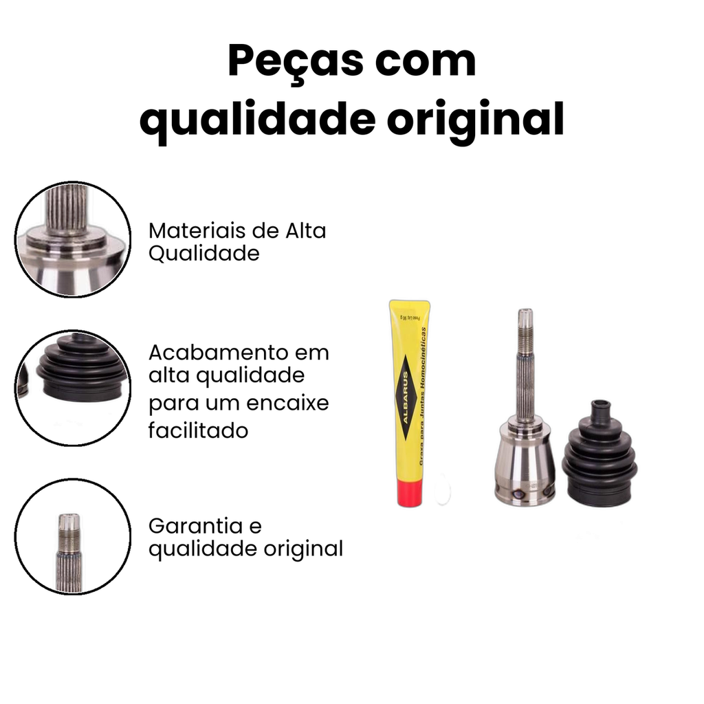 Junta Homocinética Roda Dir/Esq Palio Siena ALBARUS - Imagem 3