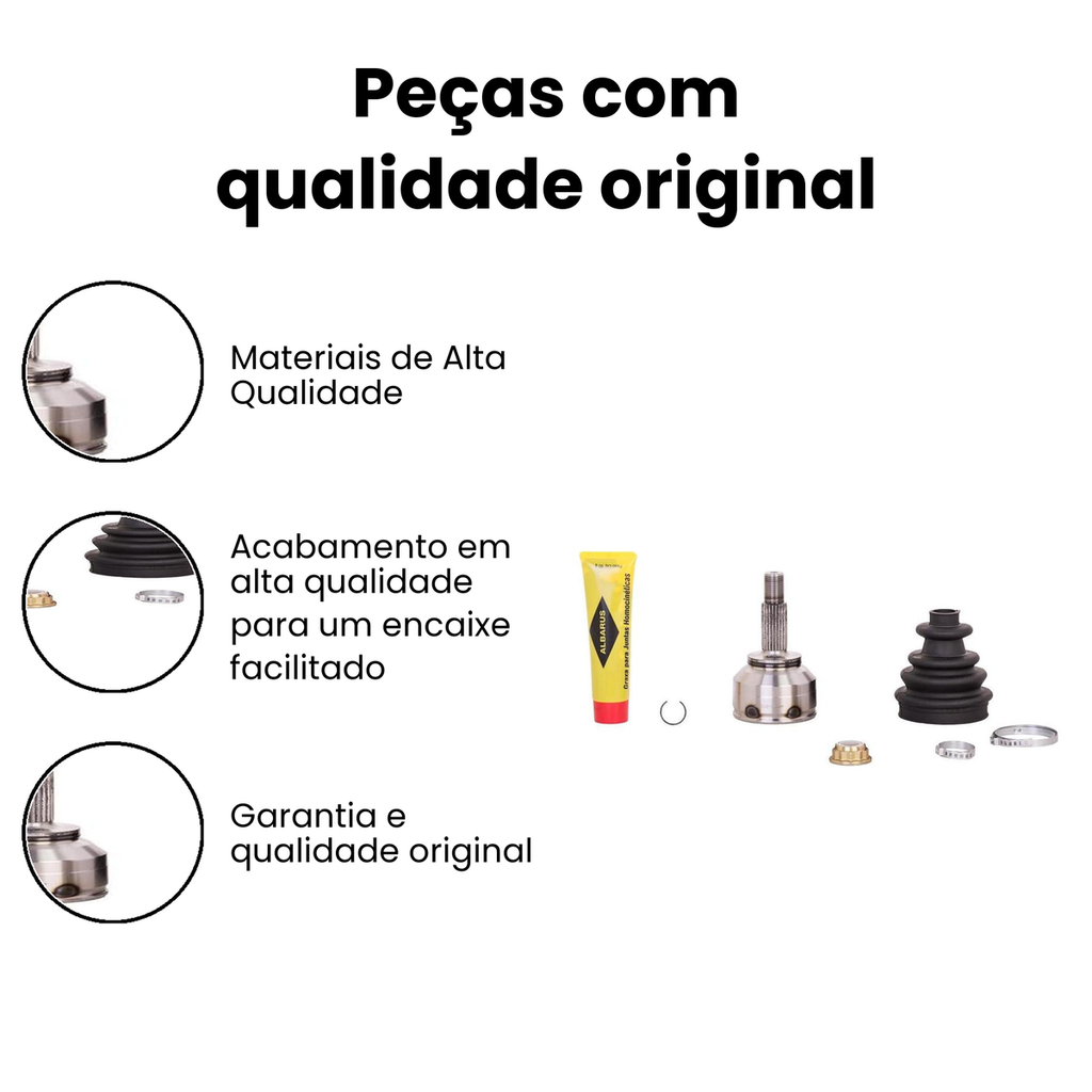 Junta homocinética fixa Gol Fox (Dir/Esq) - Imagem 3