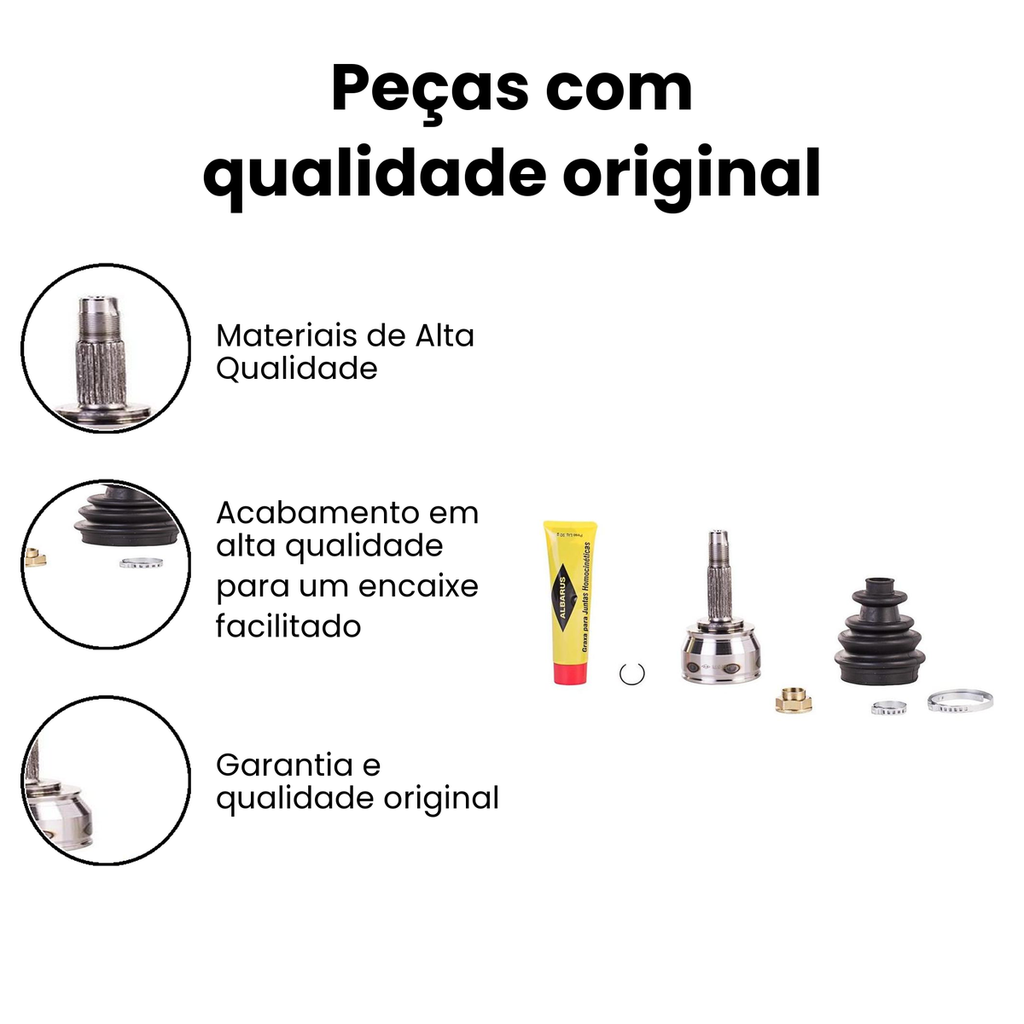 Junta Homocinética da Roda ALBARUS - STRADA - Imagem 3