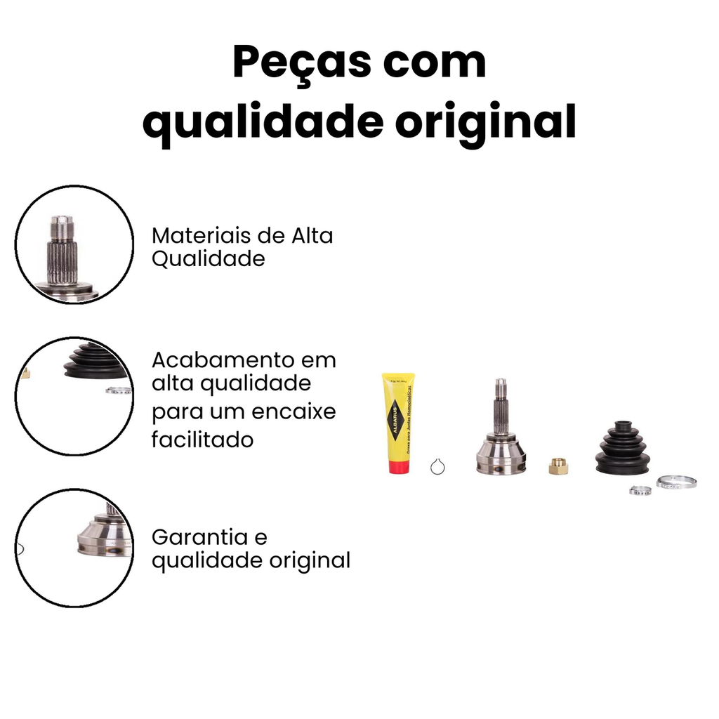 Junta Homocinética de Roda Fiorino (Dir/Esq) - ALBARUS - Imagem 3