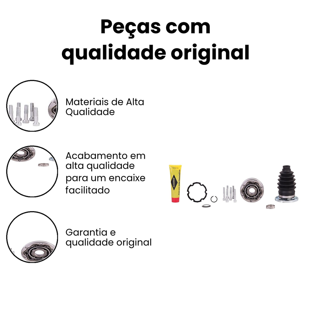 Junta Deslizante Câmbio Dir/Esq Kombi - ALBARUS - Imagem 3