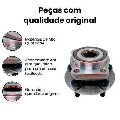 Cubo de Roda Dianteiro L200 Dir/Esq - ALBARUS - Imagem 3