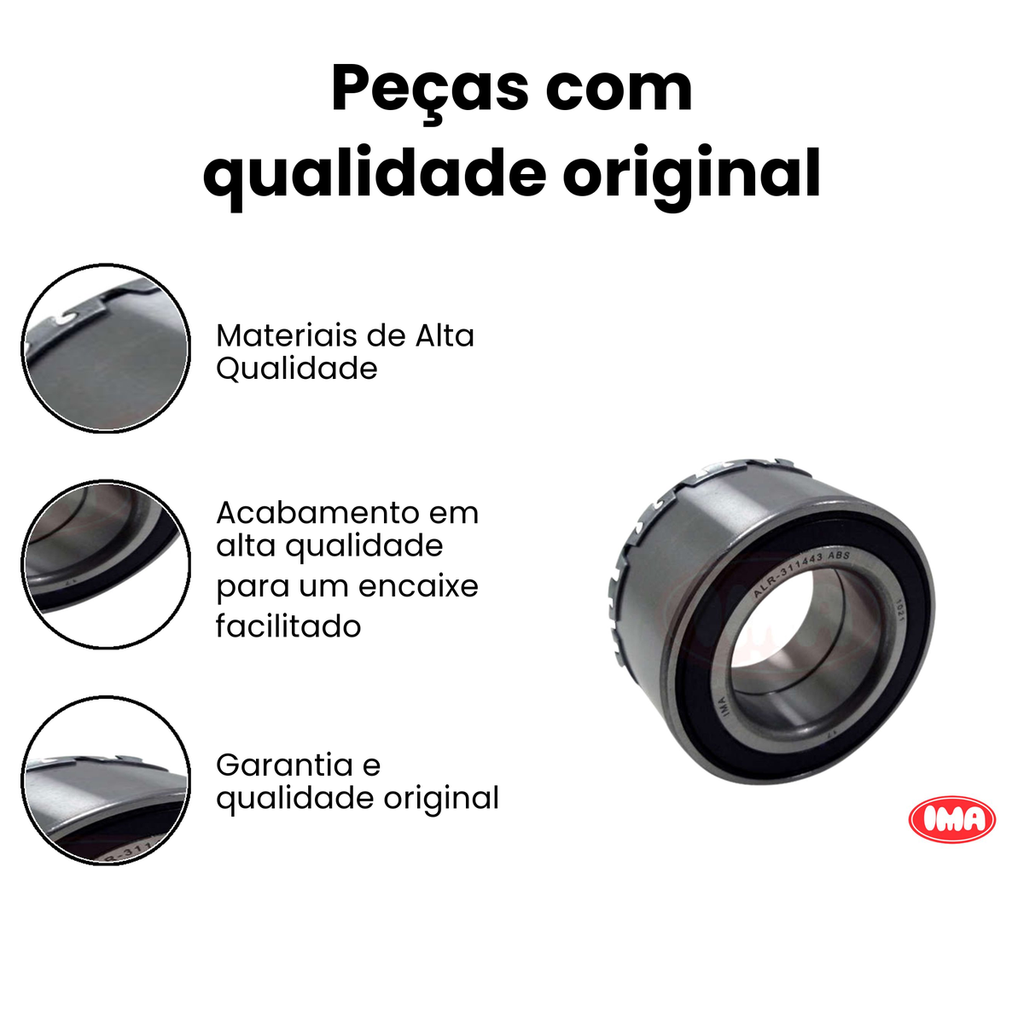 Rolamento Roda Dianteira c/ ABS IMA Polo Polo - Imagem 3