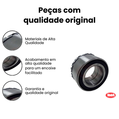Rolamento Roda Dianteira c/ ABS IMA Polo Polo - Imagem 3