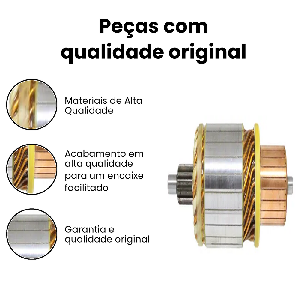 Induzido Motor Partida Cargo 815-1519 96-11 - Imagem 3