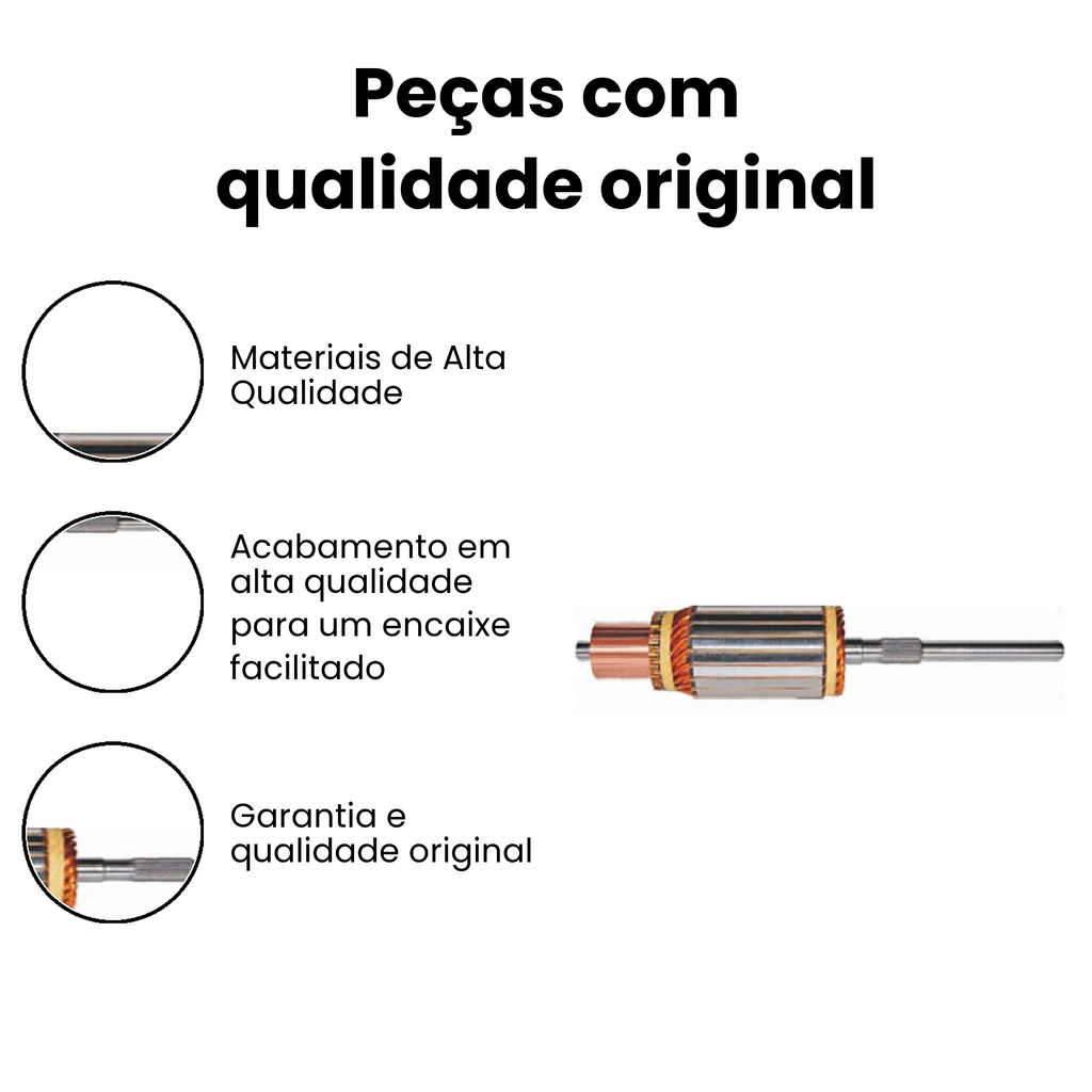 INDUZIDO MOTOR PARTIDA 1625 1825 1935 - Imagem 3