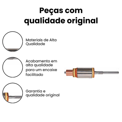 INDUZIDO MOTOR PARTIDA 1625 1825 1935 - Imagem 3