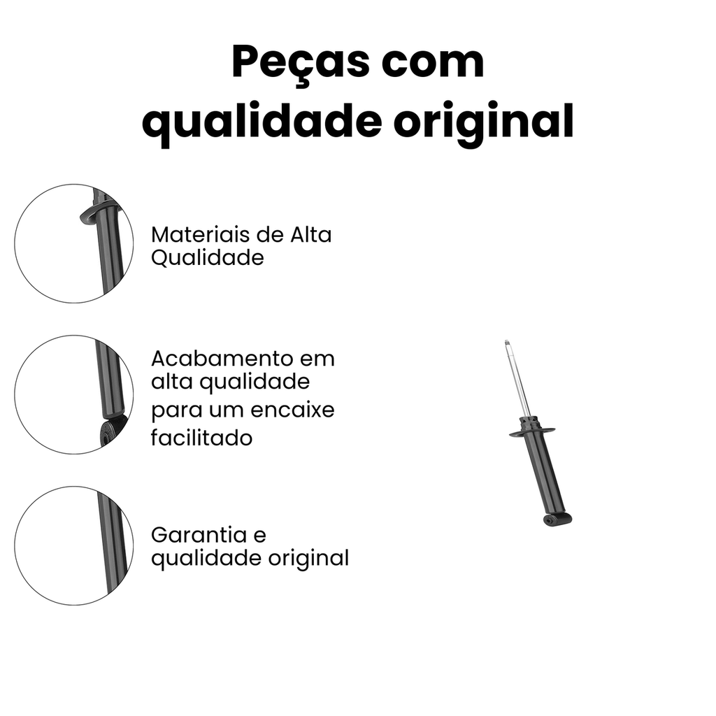 Amortecedor Suspensão Traseira Parati 1982-1996 - Imagem 3