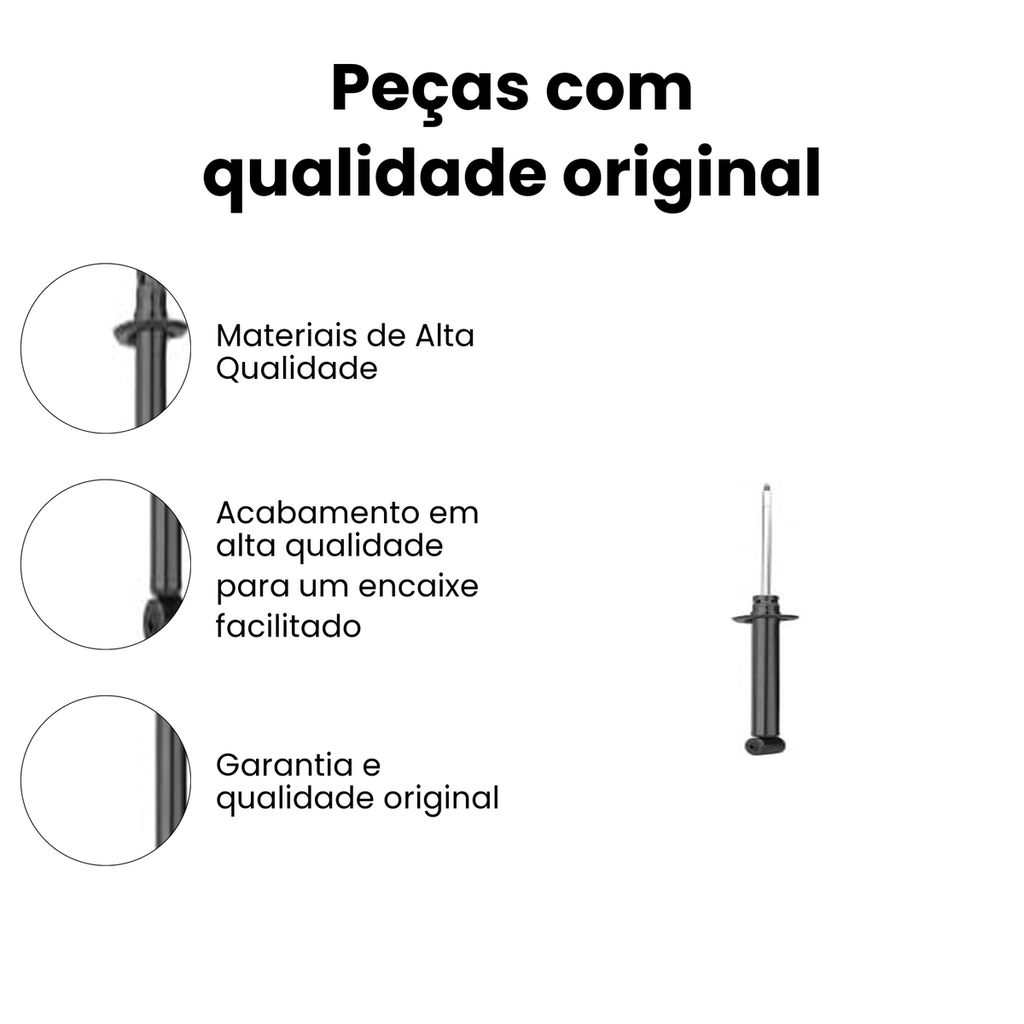 Amortecedor de Suspensão Traseiro Saveiro 1983-1997 - Imagem 3