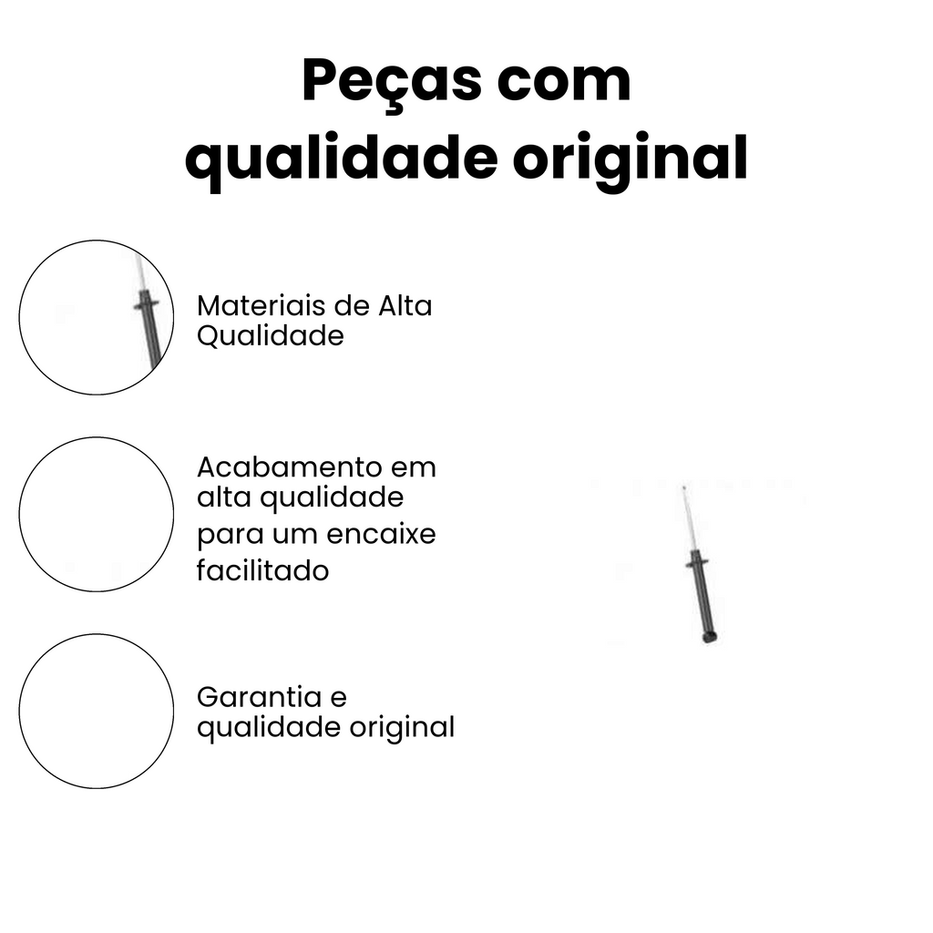 Amortecedor de Suspensão Traseiro Dir/Esq Saveiro - Imagem 3