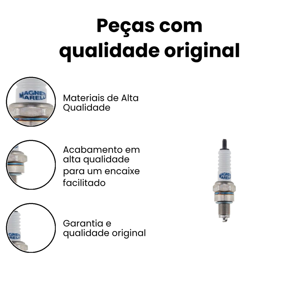 Vela de Ignição Magneti Marelli - XTZ Retrô - Imagem 3