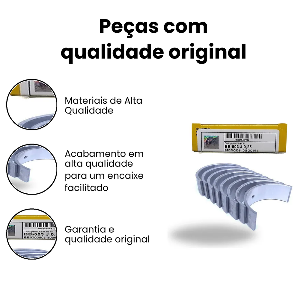 Bronzina de Biela 025 - Golf Polo - Imagem 3