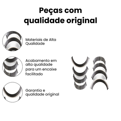 Bronzina de Biela 0,25 mm HYUNDAI BB676J-025 - Imagem 3
