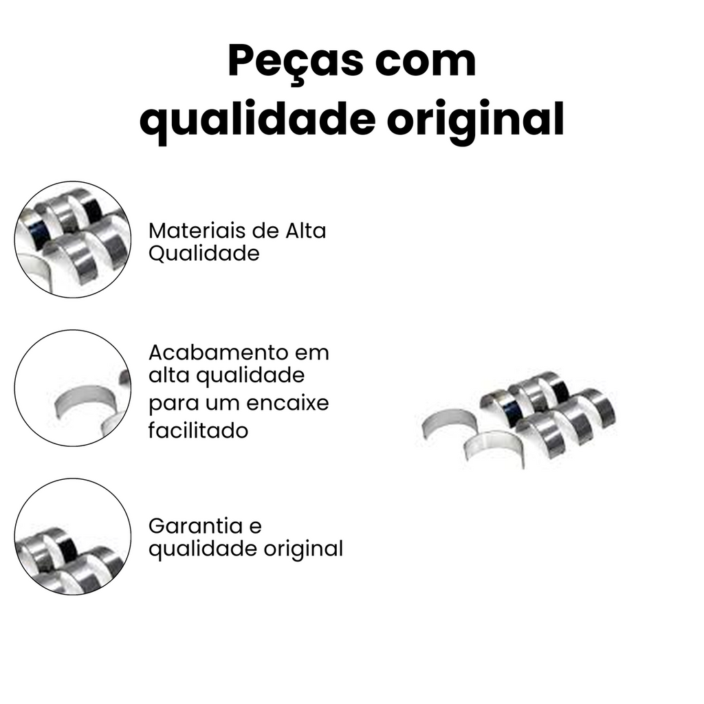Bronzina de Biela 0.25 MERCEDES BENZ BB764J-025 - Imagem 3