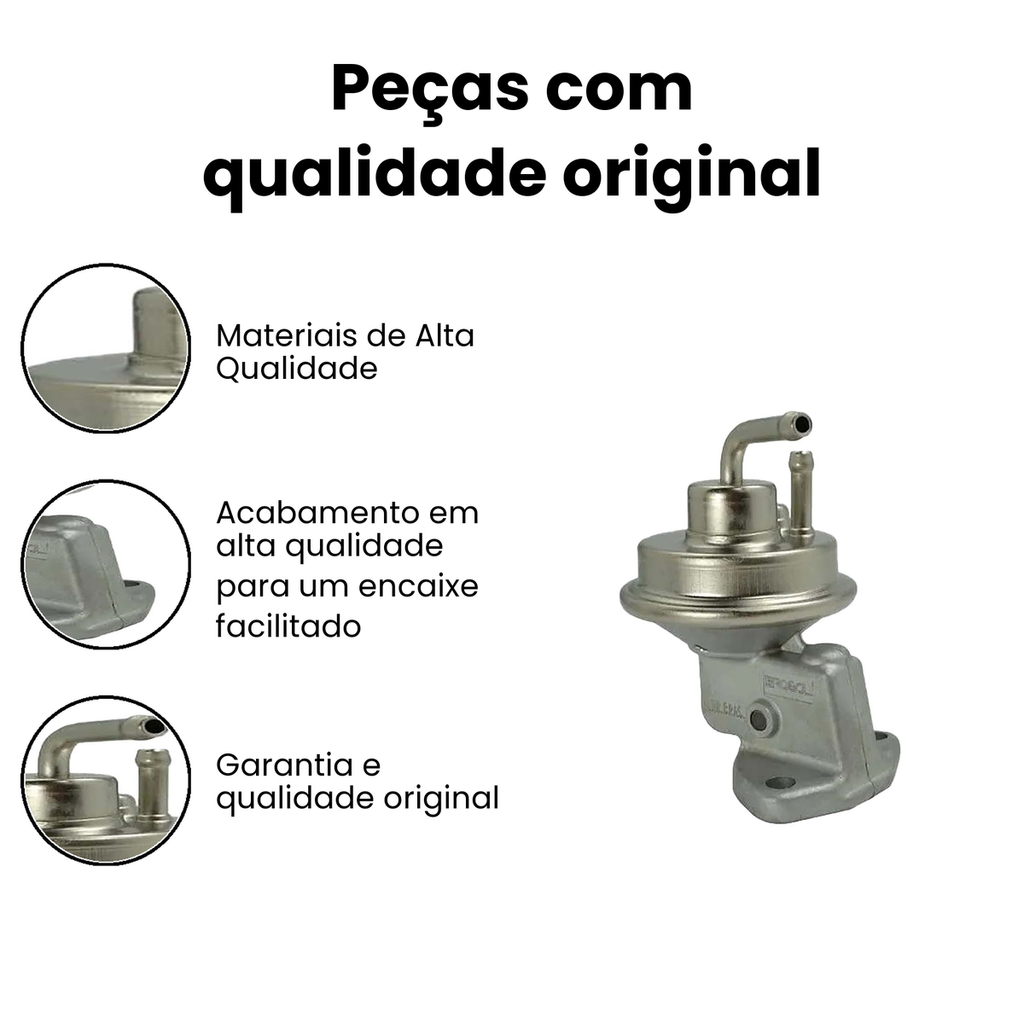 Bomba de Combustível Mecânica FUSCA KOMBI - INDISA BC262 - Imagem 3