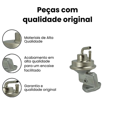 Bomba de Combustível Mecânica FUSCA KOMBI - INDISA BC262 - Imagem 3