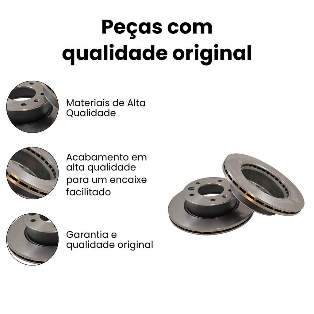 DISCO DE FREIO DIANTEIRO VENTILADO MERCEDES BENZ BD0187 - Imagem 3