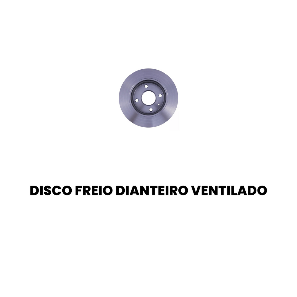 Disco de Freio Dianteiro Ventilado FORD | VOLKSWAGEN BD1064 - Imagem 2
