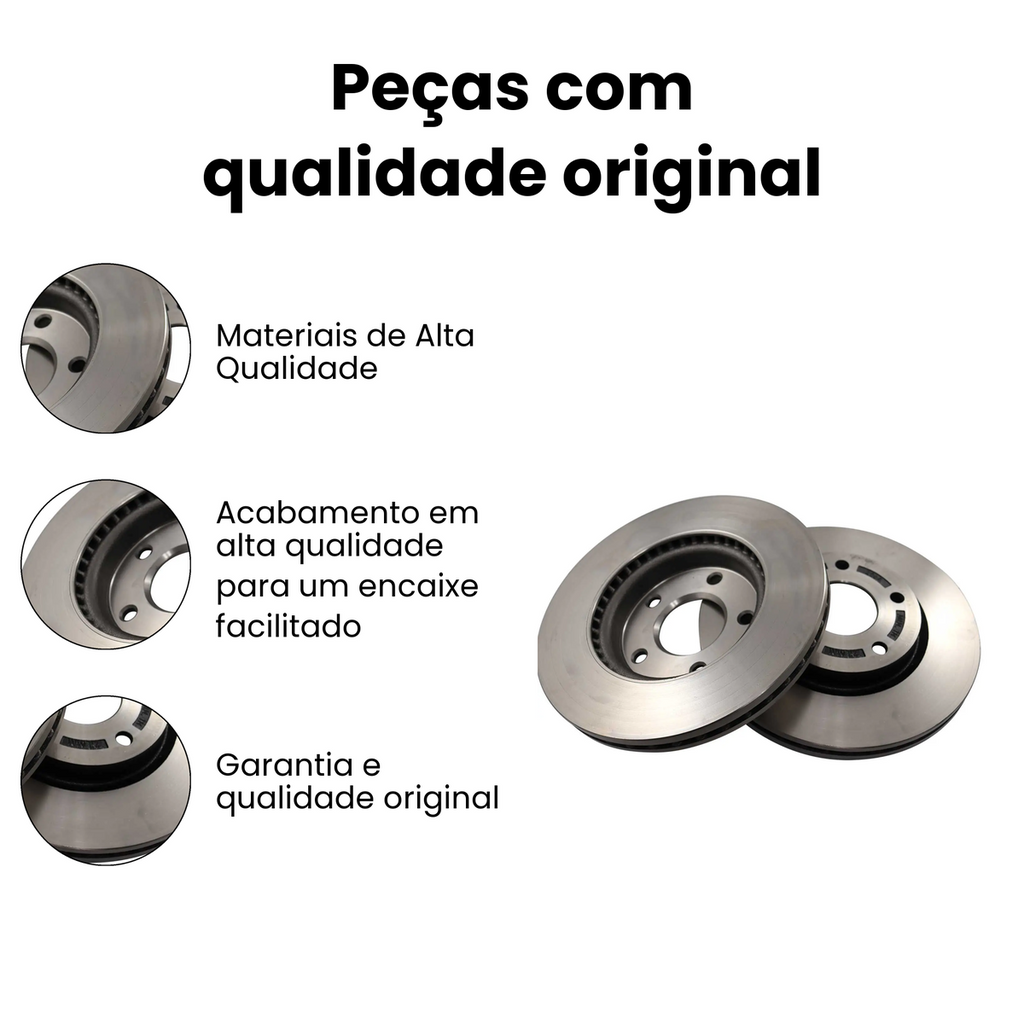 DISCO DE FREIO DIANTEIRO VENTILADO NISSAN BD2064 - Imagem 3