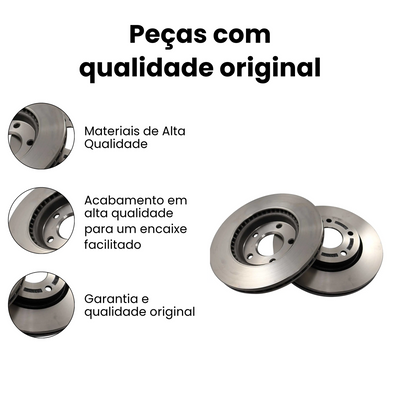 DISCO DE FREIO DIANTEIRO VENTILADO NISSAN BD2064 - Imagem 3