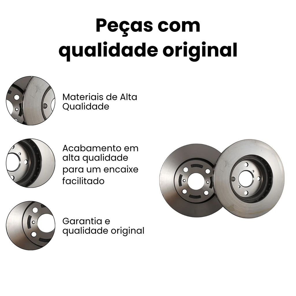 DISCO DE FREIO DIANTEIRO VENTILADO TOYOTA BD2100 - Imagem 3