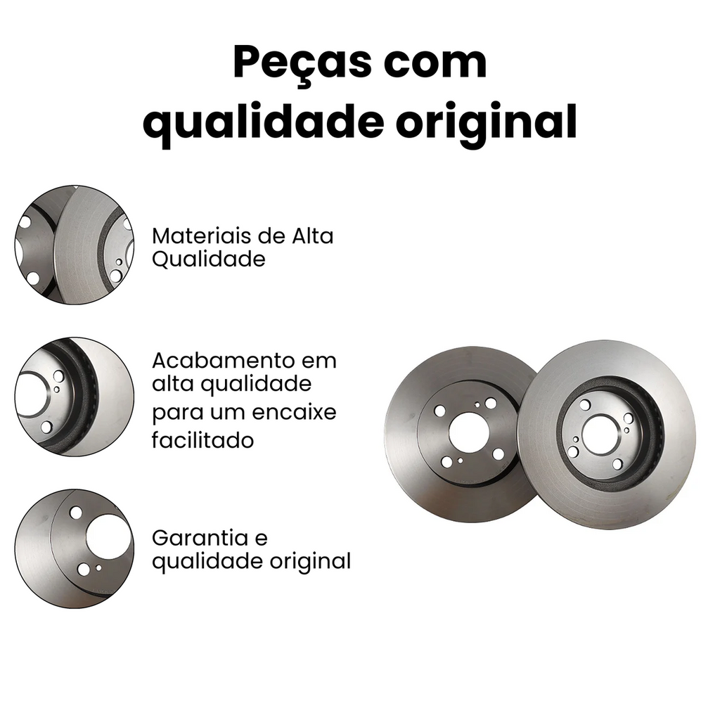 Disco de Freio Dianteiro Ventilado TOYOTA BD2120 - Imagem 3