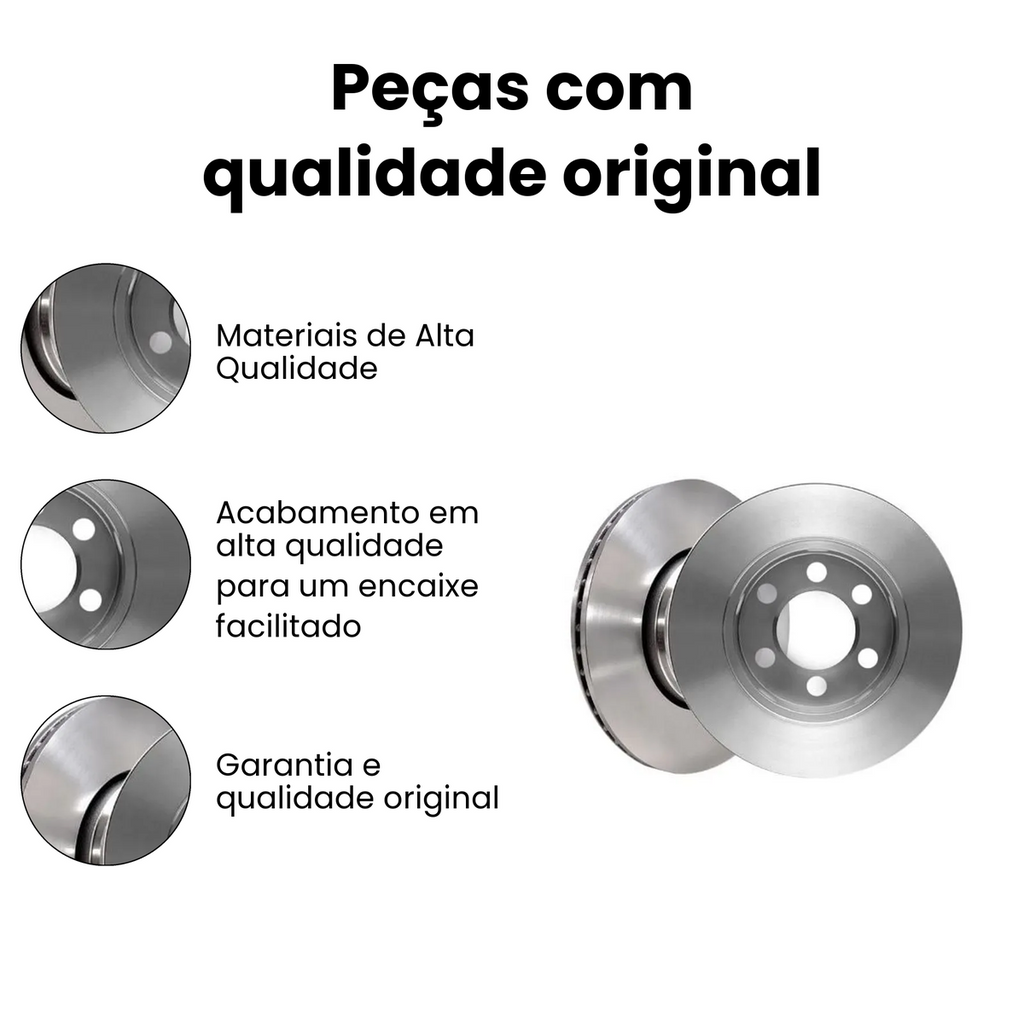 DISCO FREIO DIANTEIRO VENTILADO TOYOTA BD2918 - Imagem 3