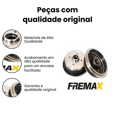 Tambor de Freio Traseiro Prisma - FREMAX - Imagem 3