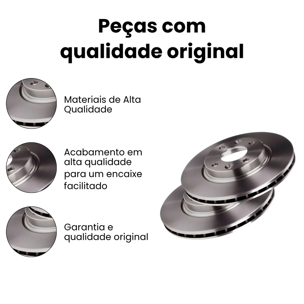 DISCO DE FREIO DIANTEIRO VENTILADO RENAULT BD3108 - Imagem 3