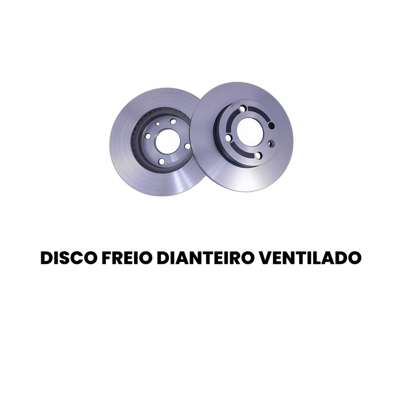 Par Disco Freio Diant Ventilado Cobalt 2012-2016 Onix Prisma Joy - Imagem 2
