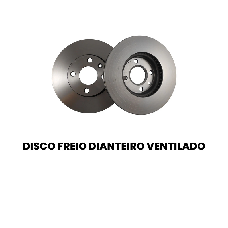 Par Disco Freio Diant Ventilado Chevrolet Cobalt Sonic Spin 2011 - Imagem 2