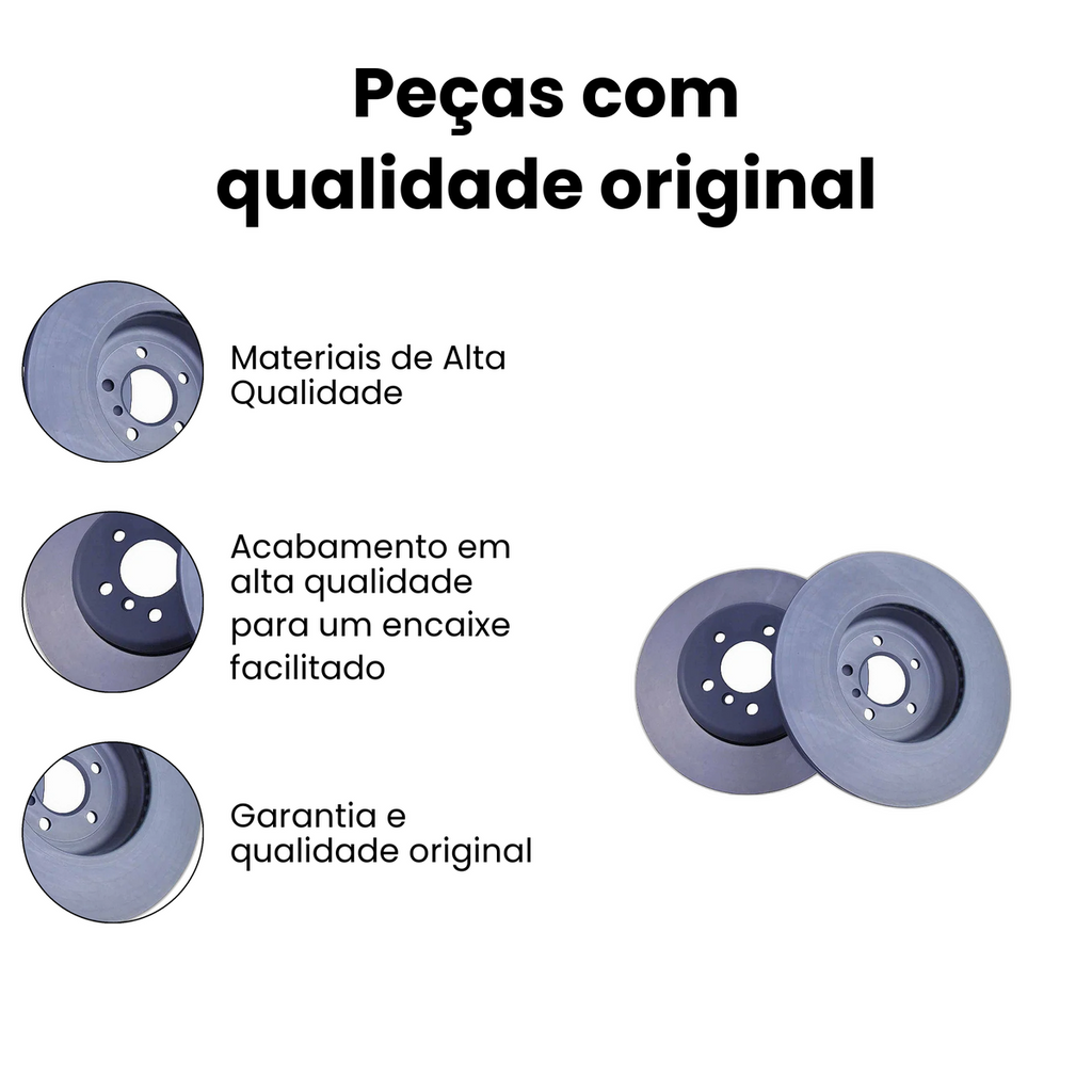 DISCO DE FREIO DIANTEIRO VENTILADO BMW BD3554 - Imagem 3