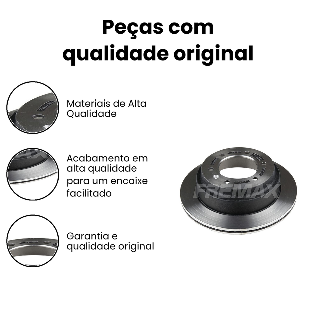 Disco de Freio Traseiro Ventilado Trailblazer FREMAX - Imagem 3